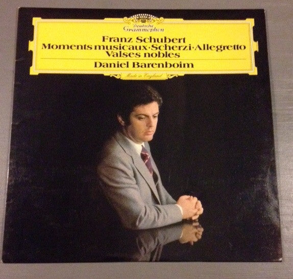 Franz Schubert / Daniel Barenboim : Moments Musicaux · Scherzi · Allegretto · Valses Nobles (LP)