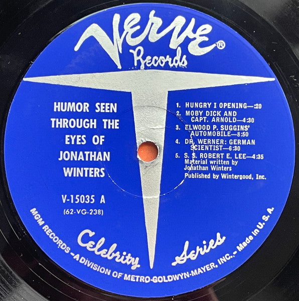 Jonathan Winters : Humor Seen Through The Eyes Of Jonathan Winters (LP, Album, Mono, Scr)