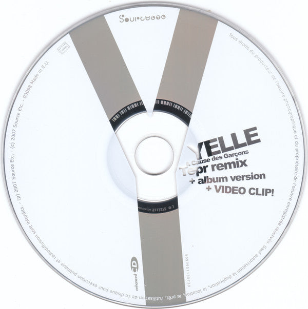 Yelle : A Cause Des Garçons (CD, Single, Enh)