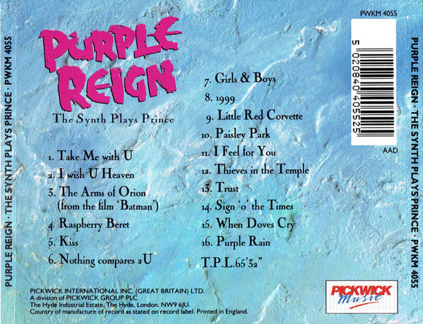 Keff McCulloch : Purple Reign - The Synth Plays Prince (CD, Album)