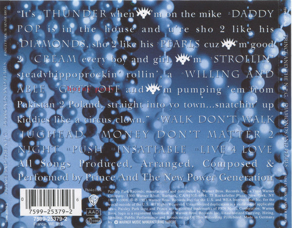 Prince & The New Power Generation : Diamonds And Pearls (CD, Album, RE)