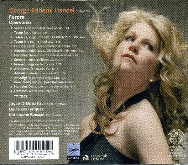 Georg Friedrich Händel - Joyce DiDonato, Les Talens Lyriques, Christophe Rousset : Furore (Opera Arias) (CD, Club)