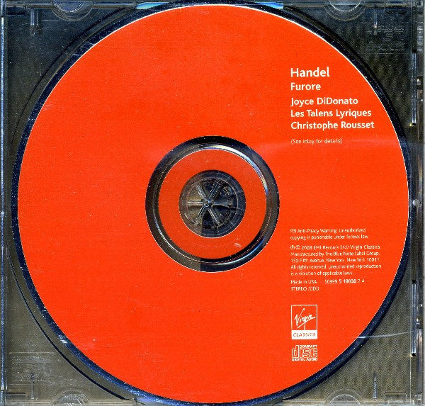Georg Friedrich Händel - Joyce DiDonato, Les Talens Lyriques, Christophe Rousset : Furore (Opera Arias) (CD, Club)