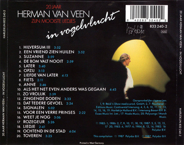 Herman van Veen : 20 Jaar Herman Van Veen - In Vogelvlucht (CD, Comp, RP)