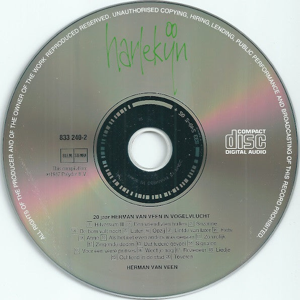 Herman van Veen : 20 Jaar Herman Van Veen - In Vogelvlucht (CD, Comp, RP)