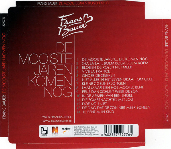 Frans Bauer : De Mooiste Jaren Komen Nog (CD, Album)