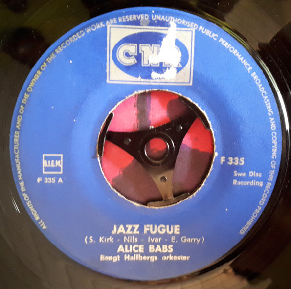 Alice Babs : Jazz Fugue (7")