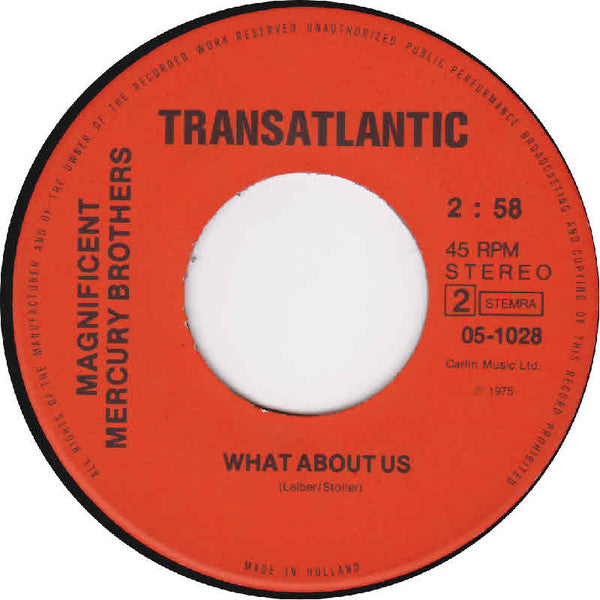 The Magnificent Mercury Brothers : New Girl In School (7", Single)