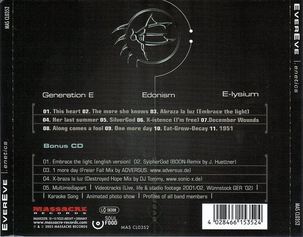 EverEve : .Enetics: 11 Orgies Of Massenjoyment On The Dark Side Of The Planet (2xCD, Album, Enh, Ltd)