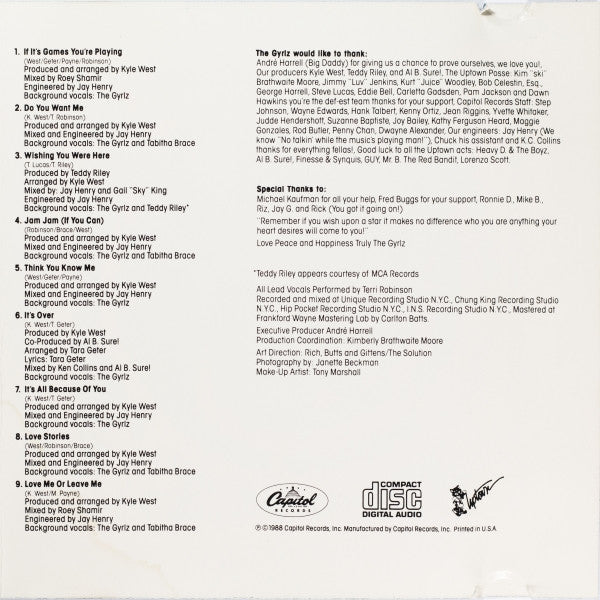The Gyrlz : Love Me Or Leave Me (CD, Album)