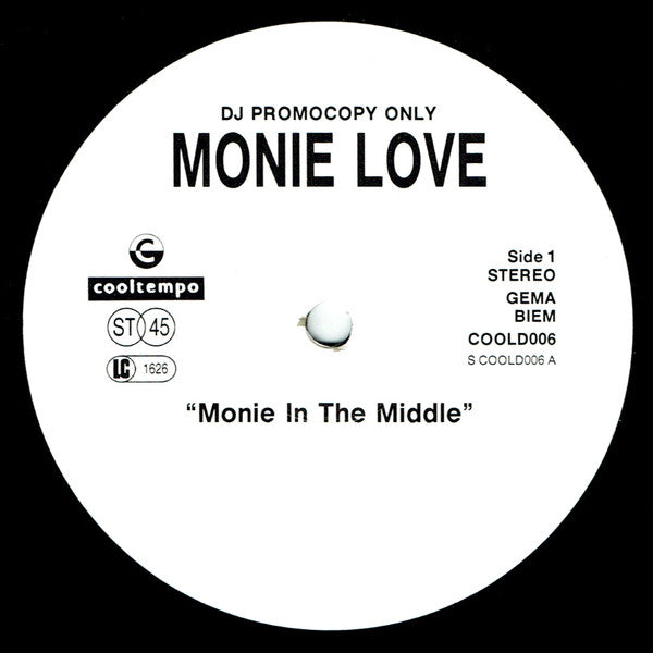 Monie Love : Monie In The Middle (12", Promo)