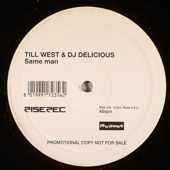 Till West & DJ Delicious : Same Man (12", S/Sided, Promo)