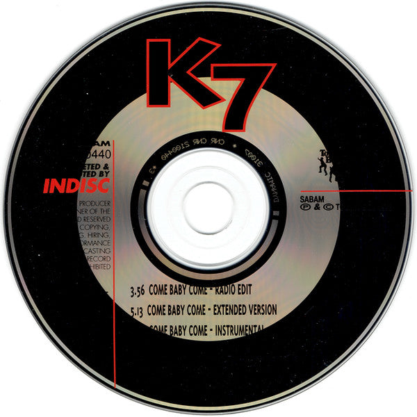 K7 : Come Baby Come (CD, Maxi)