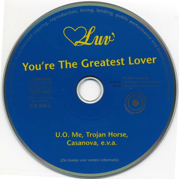 Luv' : You're The Greatest Lover (CD, Comp)