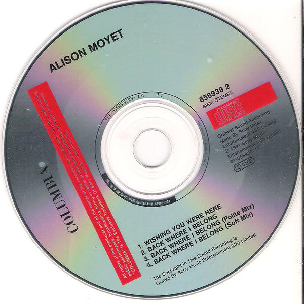 Alison Moyet : Wishing You Were Here (CD, Maxi)