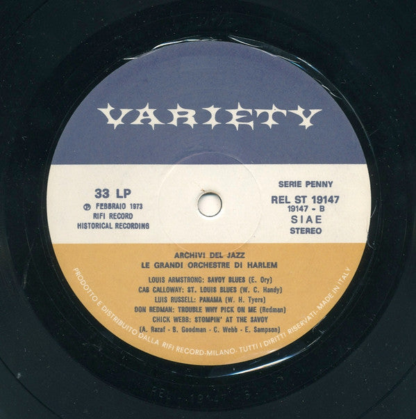 Various : Le Grandi Orchestre Di Harlem (LP, Comp)