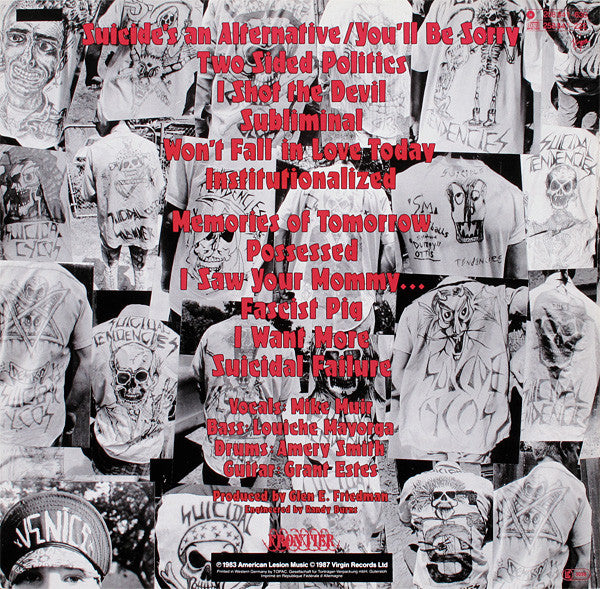 Suicidal Tendencies : Suicidal Tendencies (LP, Album, RE)