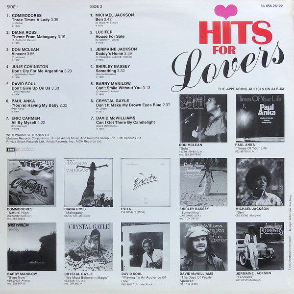 Various : Hits For Lovers (LP, Comp)