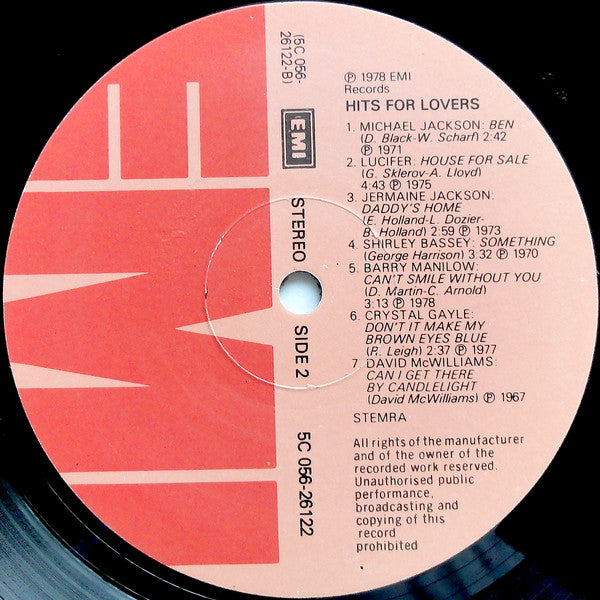 Various : Hits For Lovers (LP, Comp)