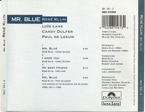 René Klijn : Mr. Blue (CD, Maxi)