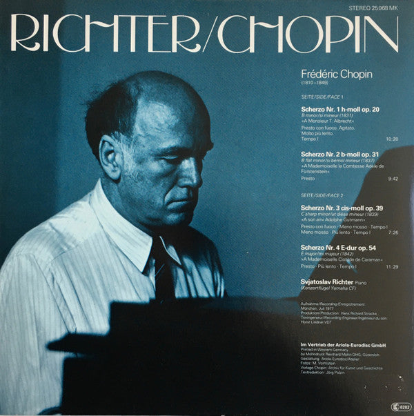 Sviatoslav Richter, Frédéric Chopin : 4 Scherzi (LP)