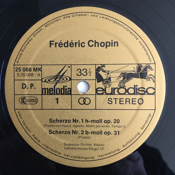 Sviatoslav Richter, Frédéric Chopin : 4 Scherzi (LP)
