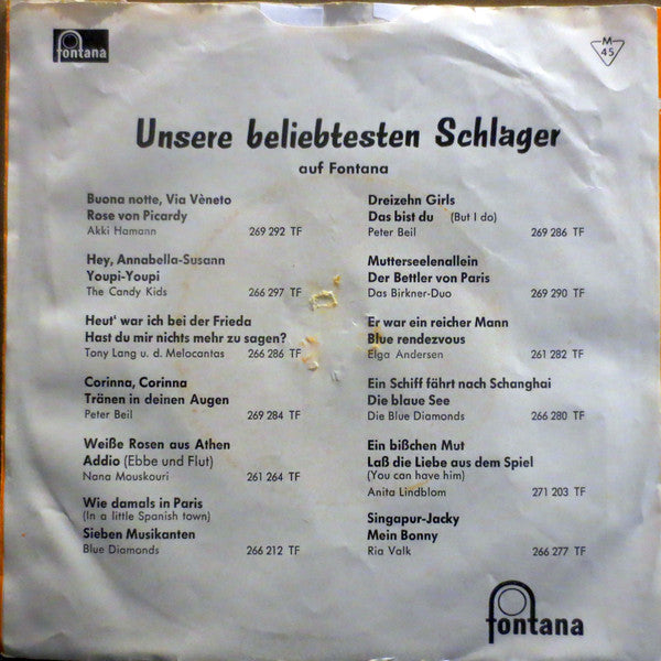 René And His Alligators / Die Cubanitos : Heißer Sand / Invitation (7", Single, Mono)