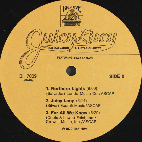 Sal Salvador Quartet Featuring Billy Taylor : Juicy Lucy (LP)