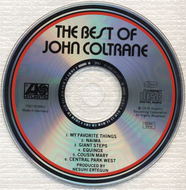 John Coltrane : The Best Of John Coltrane (CD, Comp, RE)