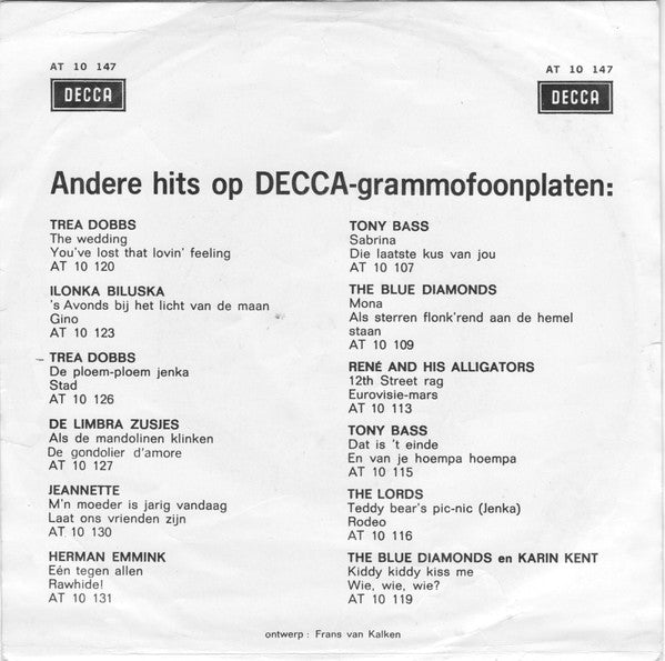 Ria Valk : Fernando, Alfredo En José (Santo Domingo) / De Zon Lacht Naar Mij (7", Single, Mono)