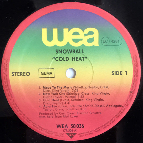 Snowball (2) : Cold Heat (LP, Album)