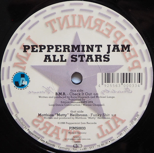 B.M.R.* / Matthias "Matty" Heilbronn* : Peppermint Jam All Stars (12")