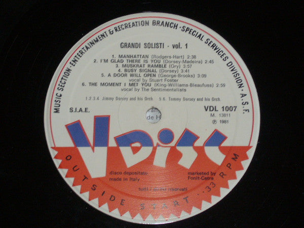 Various : Grandi Solisti Vol. 1 (LP, Comp)