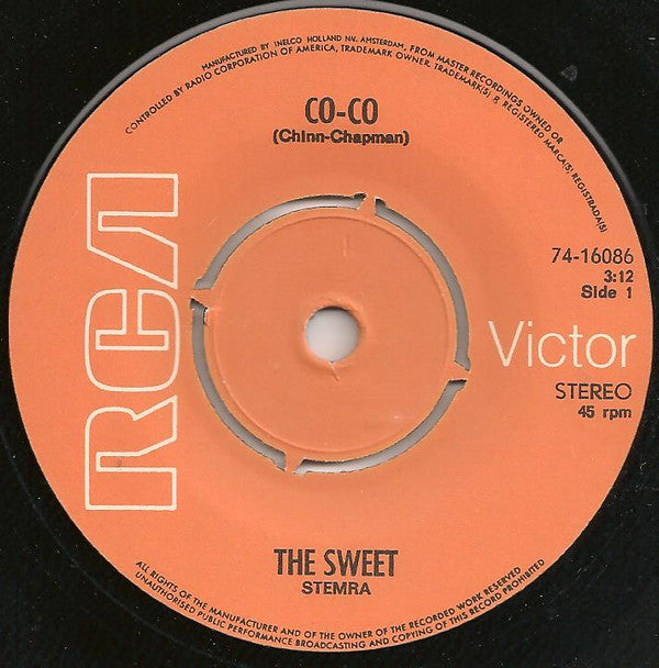 The Sweet : Co-Co (7", Single)