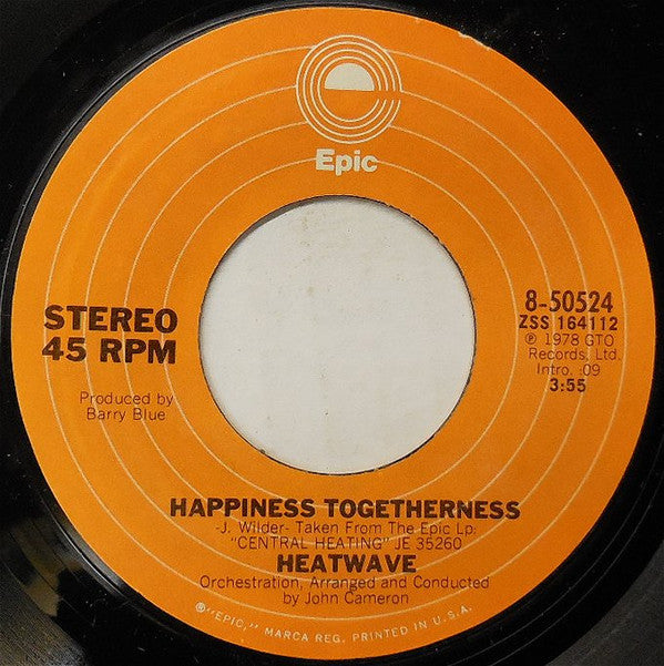 Heatwave : The Groove Line / Happiness Togetherness (7", Styrene, Pit)