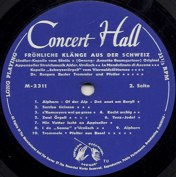 Various : Fröhliche Klänge Aus Der Schweiz (LP, Comp, Mono)