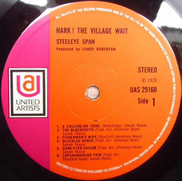 Steeleye Span : Hark! The Village Wait (LP, Album, RE)