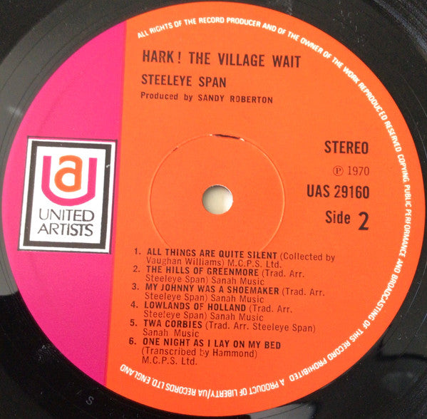 Steeleye Span : Hark! The Village Wait (LP, Album, RE)