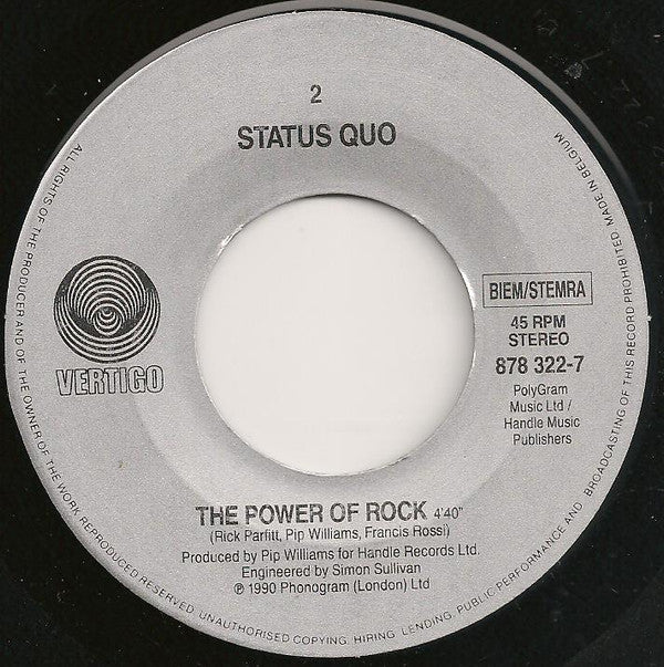 Status Quo : The Anniversary Waltz (7", Single)