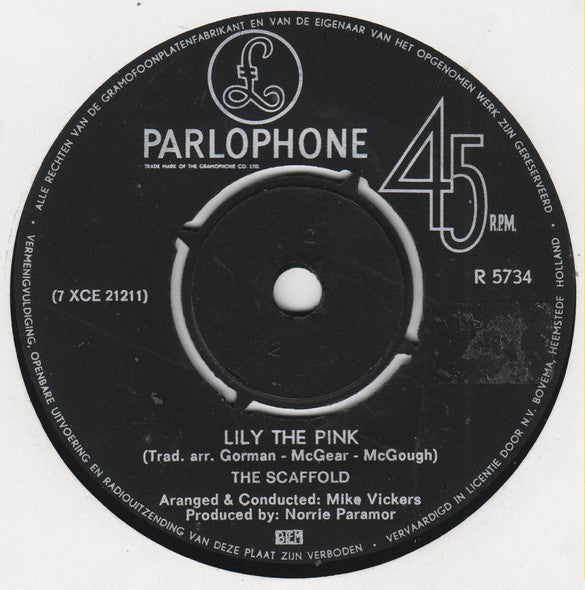 The Scaffold* : Lily The Pink (7", Single, Bla)