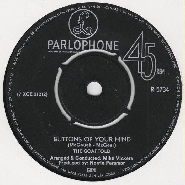 The Scaffold* : Lily The Pink (7", Single, Bla)