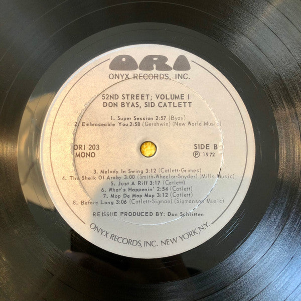 Tony Scott (2) / Slam Stewart / Don Byas / Sidney Catlett : 52nd Street; Volume 1 (LP, Comp, Mono)