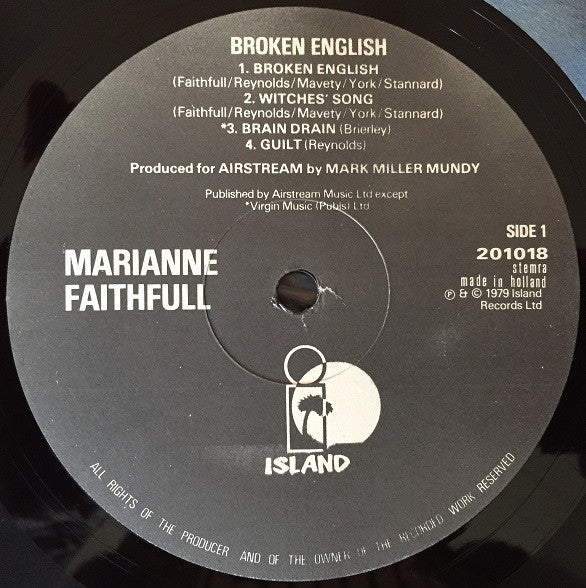 Marianne Faithfull : Broken English (LP, Album)