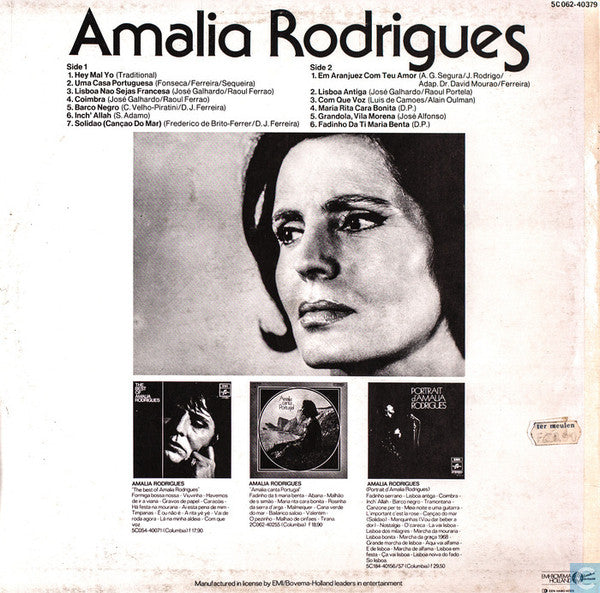 Amália Rodrigues : Amalia (LP, Comp)