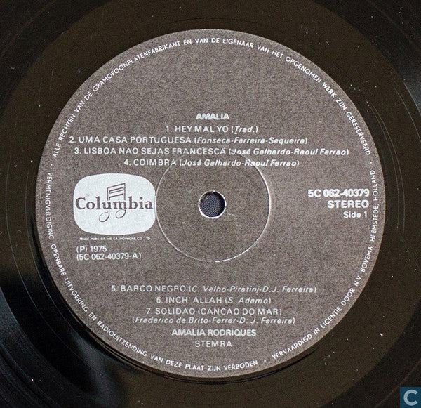 Amália Rodrigues : Amalia (LP, Comp)