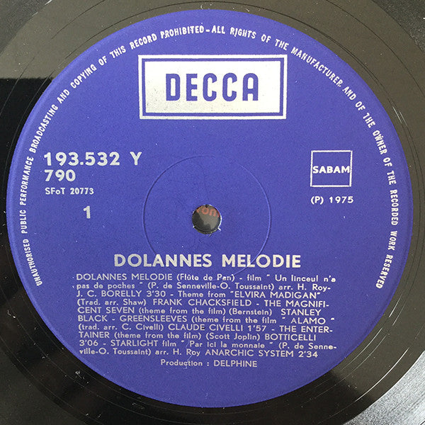 Various : Dolannes Mélodie - Musique Originale Du Film De J.P. Mocky “Un Linceul N'A Pas De Poches” (LP, Comp)