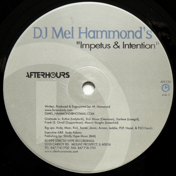 Mel Hammond : Impetus & Intention (12")