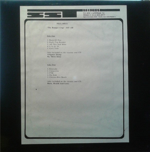Pell Mell : The Bumper Crop (LP, Album, TP)