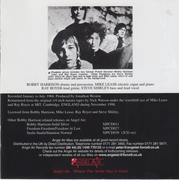 Freedom (9) : Black On White (CD, Album, Mono, RE, RM)