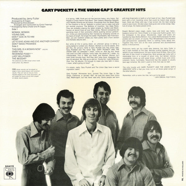 Gary Puckett & The Union Gap : Greatest Hits (LP, Comp)